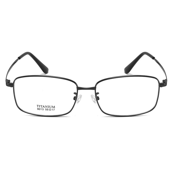 Bclear Unisex Full Rim Square Titanium Eyeglasses 8013