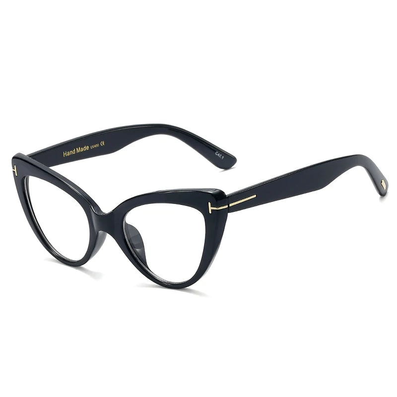 Handoer Unisex Full Rim Oval Cat Eye Acetate Eyeglasses 97398