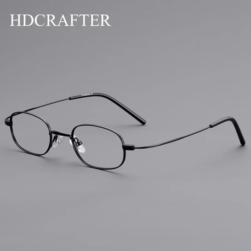 Hdcrafter Unisex Full Rim Oval Square Titanium Eyeglasses 11026
