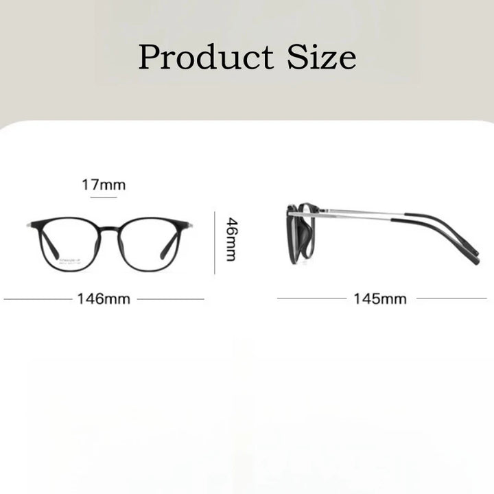 Yimaruili Unisex Full Rim Square Tr 90 Titanium Eyeglasses 8210 Full Rim Yimaruili Eyeglasses   