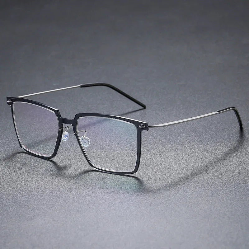 Bobbie Unisex Full Rim Square Acetate Titanium Eyeglasses 766577