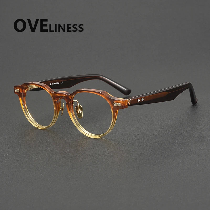 Oveliness Unisex Full Rim Round Oval Acetate Eyeglasses 322750