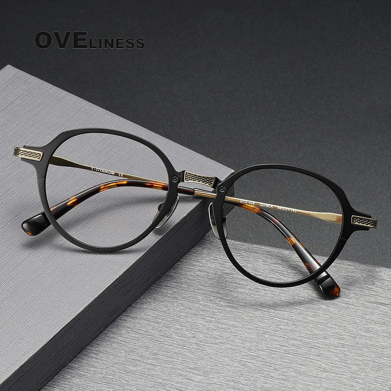 Oveliness Unisex Full Rim Oval Round Titanium Eyeglasses 3426 Full Rim Oveliness   