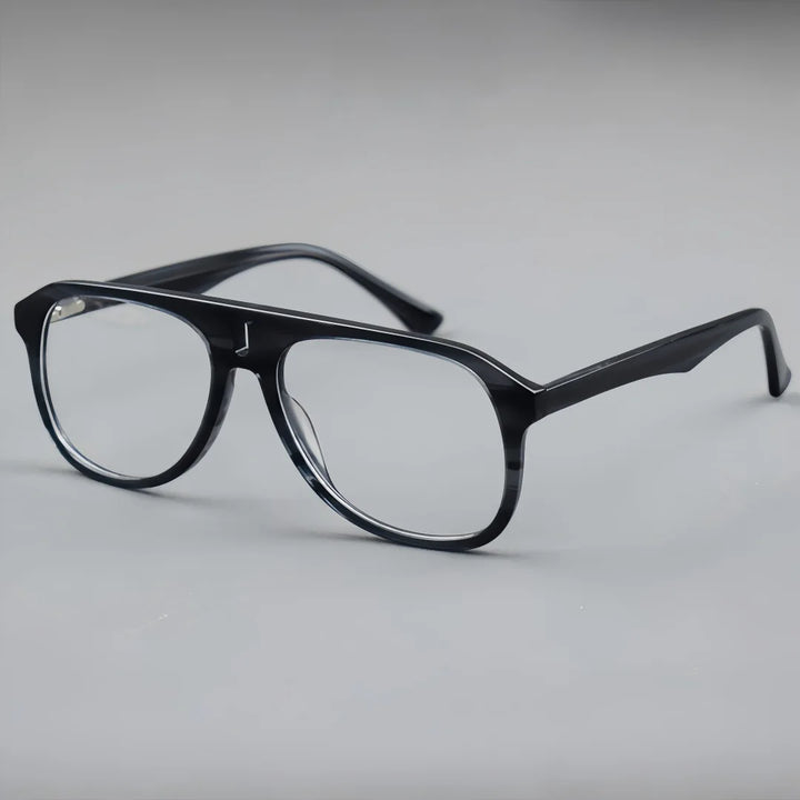 Xbora Women's Full Rim Square Double Bridge Acetate Eyeglasses 544379