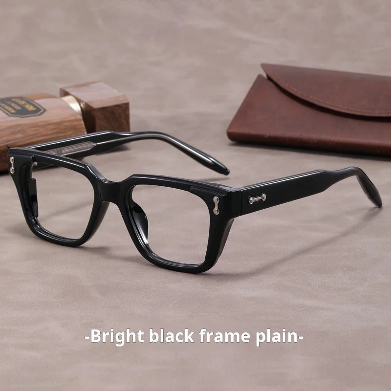 Xbora Unisex Full Rim Square Brow Line Tr 90 Alloy Eyeglasses 629864