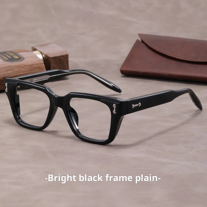 Xbora Unisex Full Rim Square Brow Line Tr 90 Alloy Eyeglasses 629864