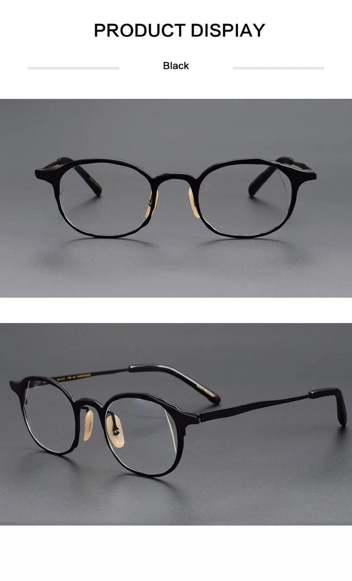 Muzz T7747 unisex oval pure titanium prescription eyeglasses — view 8