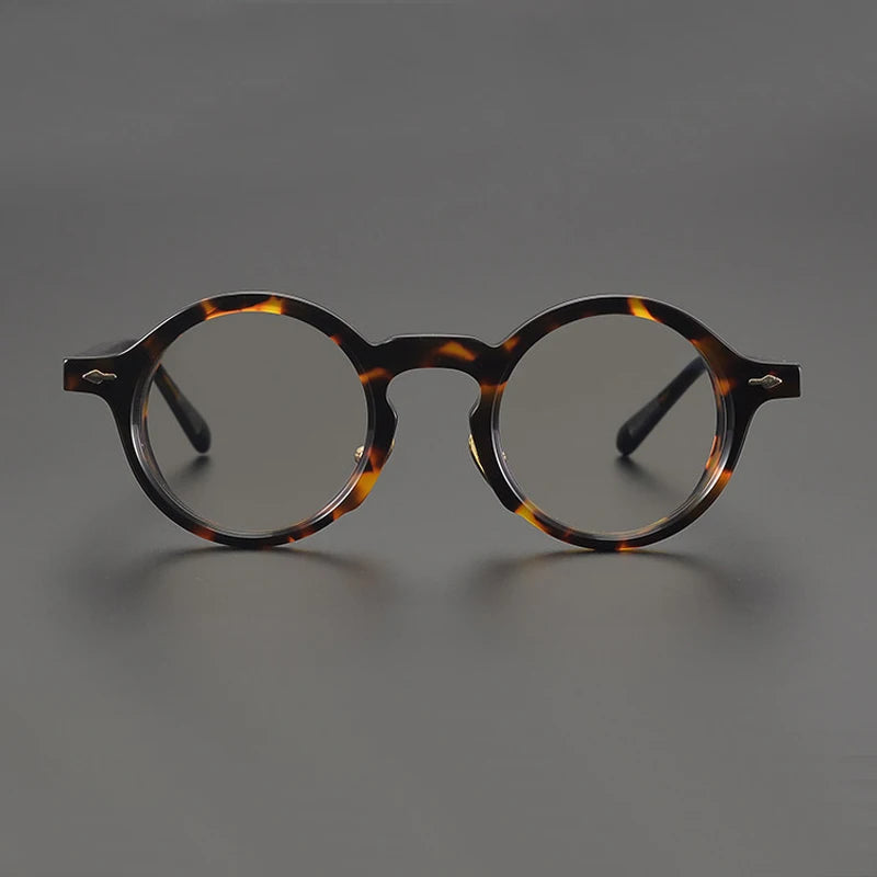 Black Mask Unisex Full Rim Round Acetate Eyeglasses BM-CR60