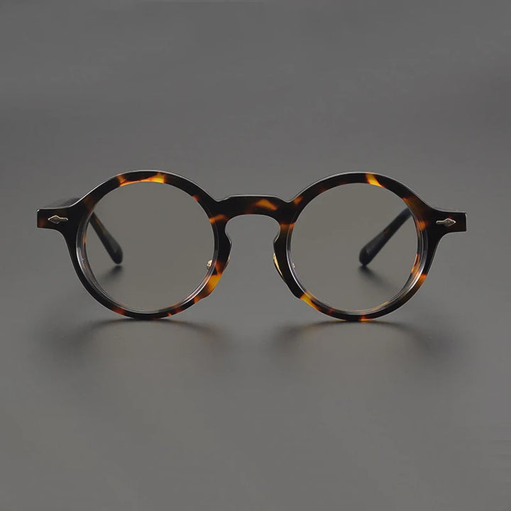 Black Mask Unisex Full Rim Round Acetate Eyeglasses BM-CR60