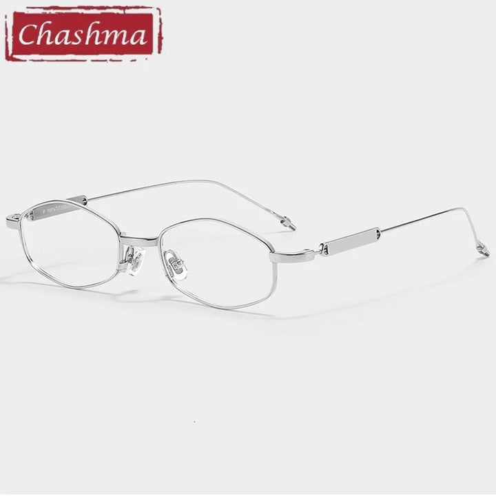 Chashma Ochki Unisex Full Rim Oval Titanium Eyeglasses 881218