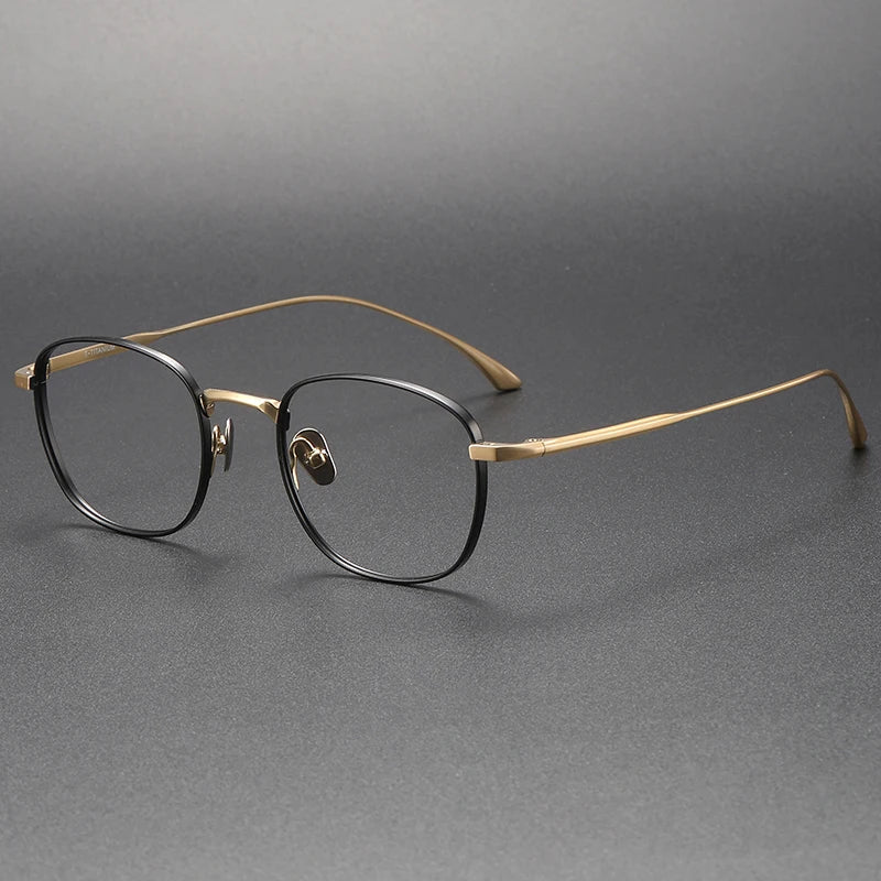 Bobbie Unisex Full Rim Square Titanium Eyeglasses Fuz 14