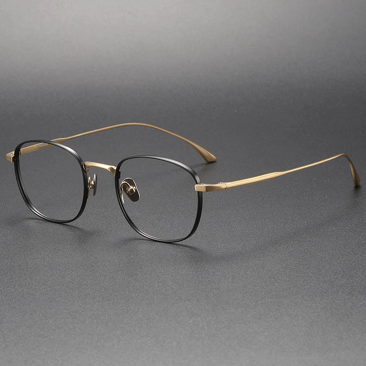 Bobbie Unisex Full Rim Square Titanium Eyeglasses Fuz 14