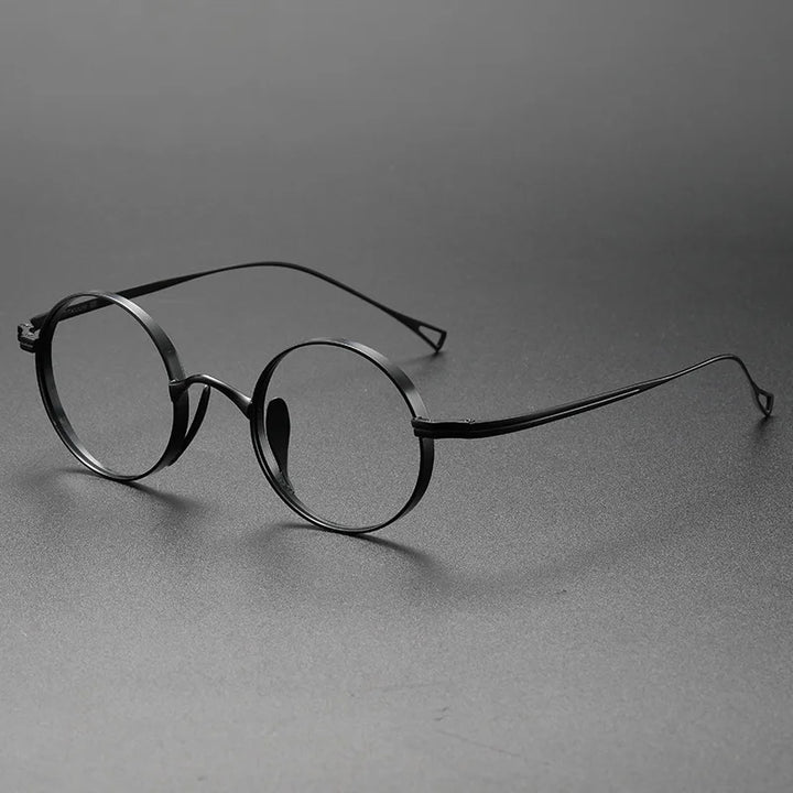 Momoja Women's Full Rim Round Ttitanium Eyeglasses 10518
