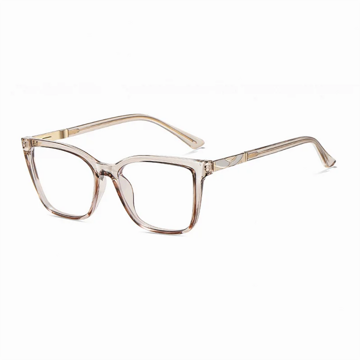 Ralferty Women's Full Rim Square Tr 90 Titanium Eyeglasses 881710