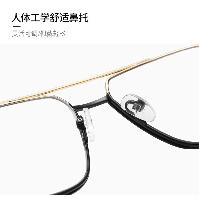 Reven Jate Unisex Full Rim Big Alloy Prescription Eyeglasses 91387 - view 5