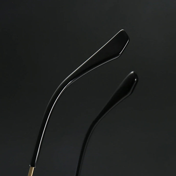 Muzz 2909 men's square titanium prescription eyeglasses — view 8