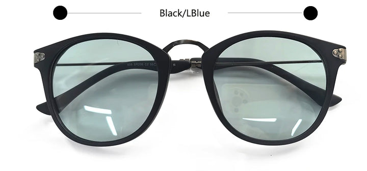 Esnbie Unisex Full Rim Oval Square Tr 90 Alloy Sunglasses 242061