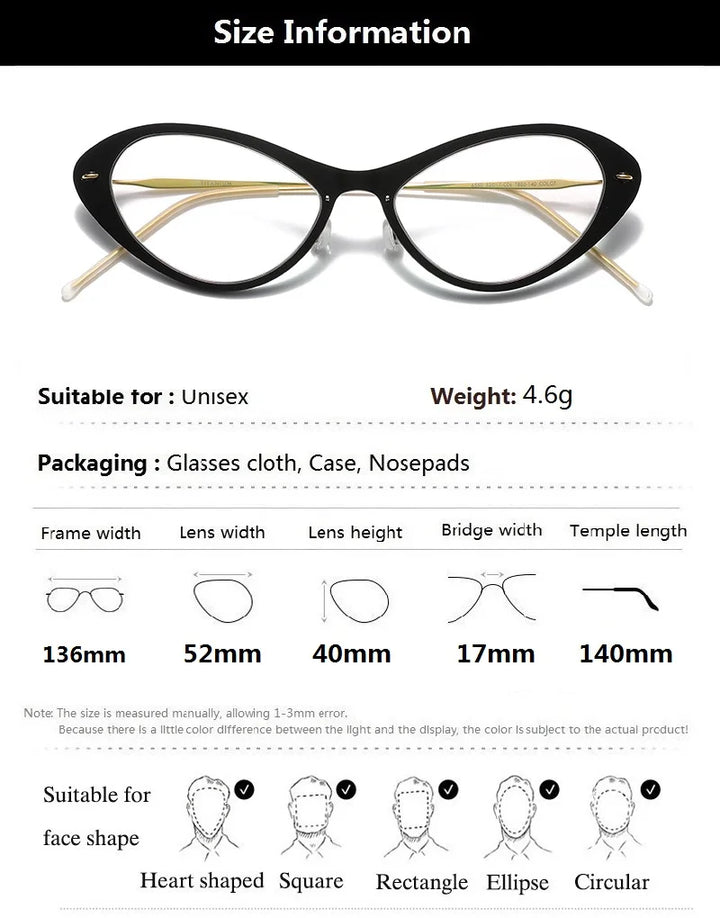 Bobbie Women's Full Rim Butterfly Acetate Titanium Eyeglasses 616550