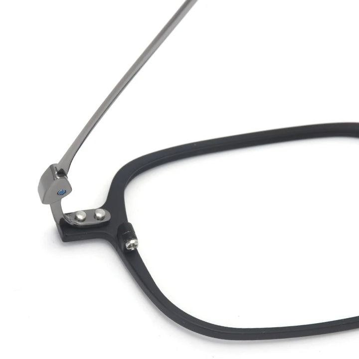 Muzz Y10001 unisex square IP titanium prescription eyeglasses — view 11