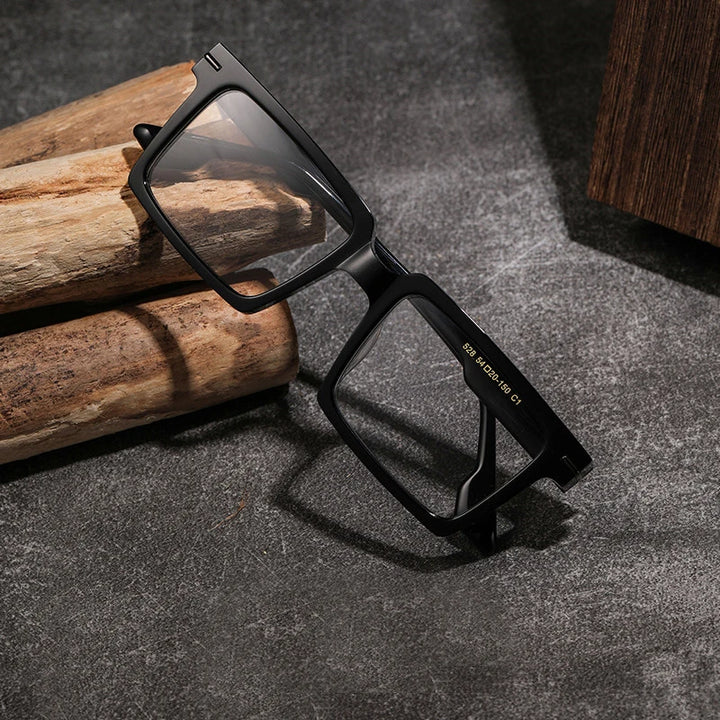 Blackmask Unisex Full Rim Square Acetate Eyeglasses BM-S528