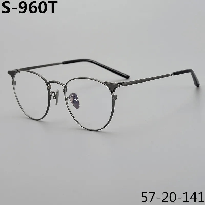 Aimee Unisex Full Rim Round Oval Titanium Eyeglasses 19960 Full Rim Aimee   