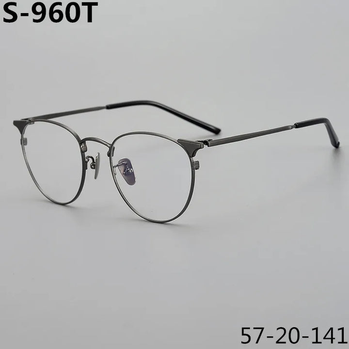 Aimee Unisex Full Rim Round Oval Titanium Eyeglasses 19960 Full Rim Aimee   