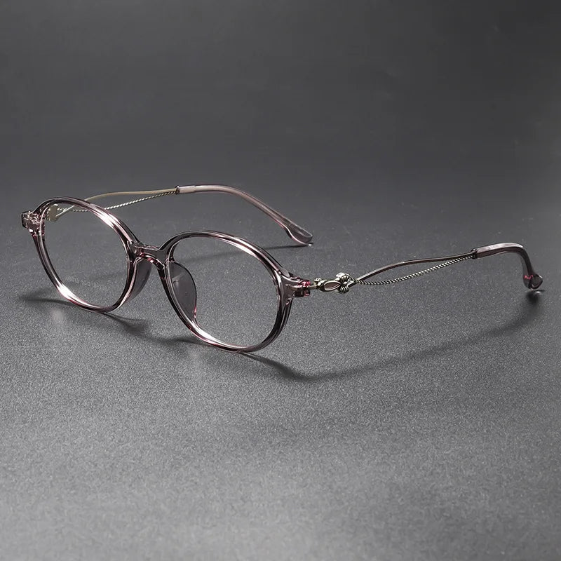 Momoja Women's Full Rim Oval Cat Eye Tr 90 Alloy Eyeglasses 726013