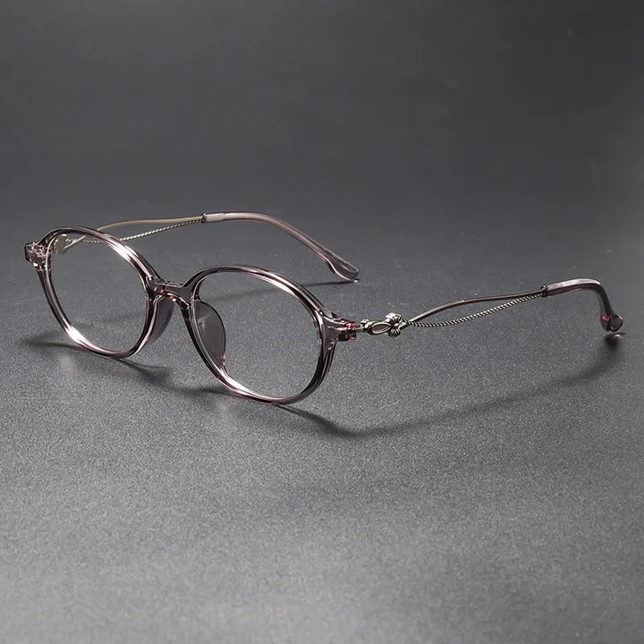 Momoja Women's Full Rim Oval Cat Eye Tr 90 Alloy Eyeglasses 726013