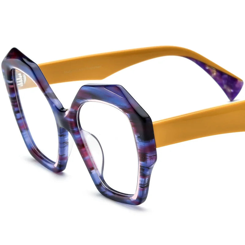 Summer Flower Women's Full Rim Butterfly Acetate Eyeglasses 619359