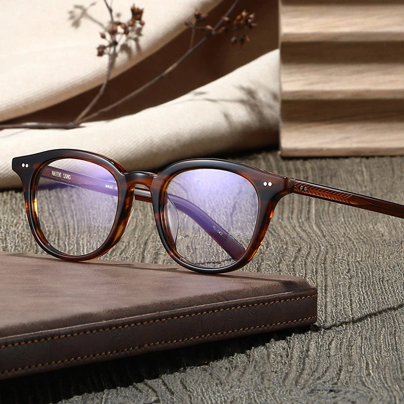Blackmask Unisex Full Rim Square Acetate Eyeglasses BM-P042