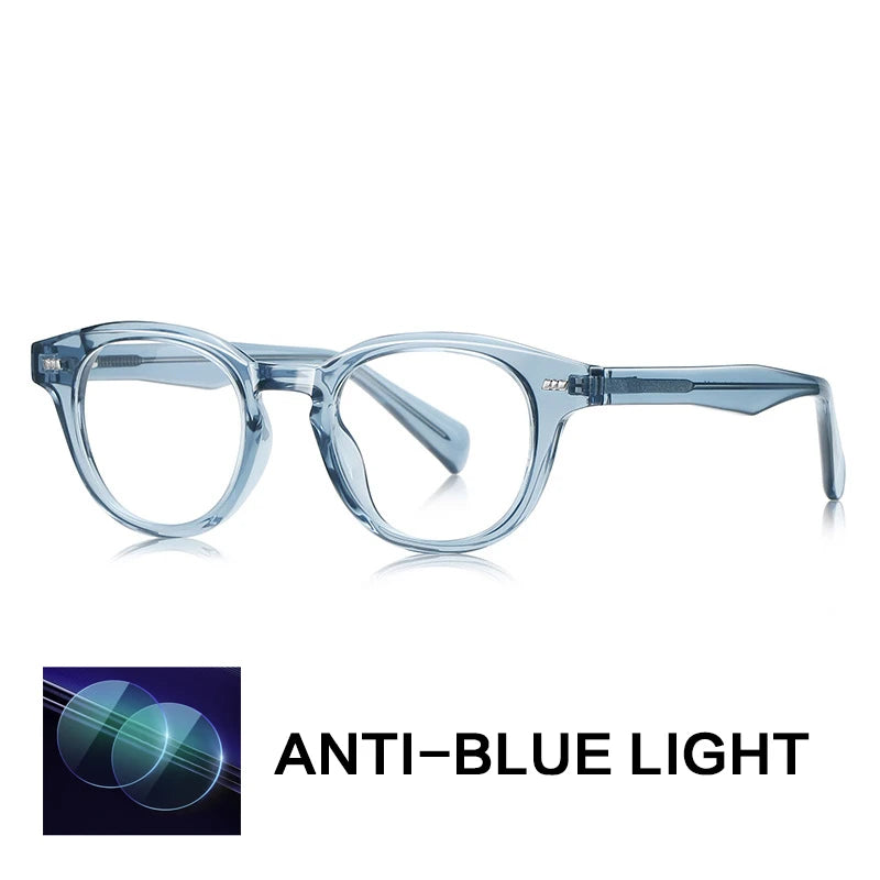 Gatenac Unisex Full Rim Oval Tr 90 Titanium Reading Glasses Gxyj9016
