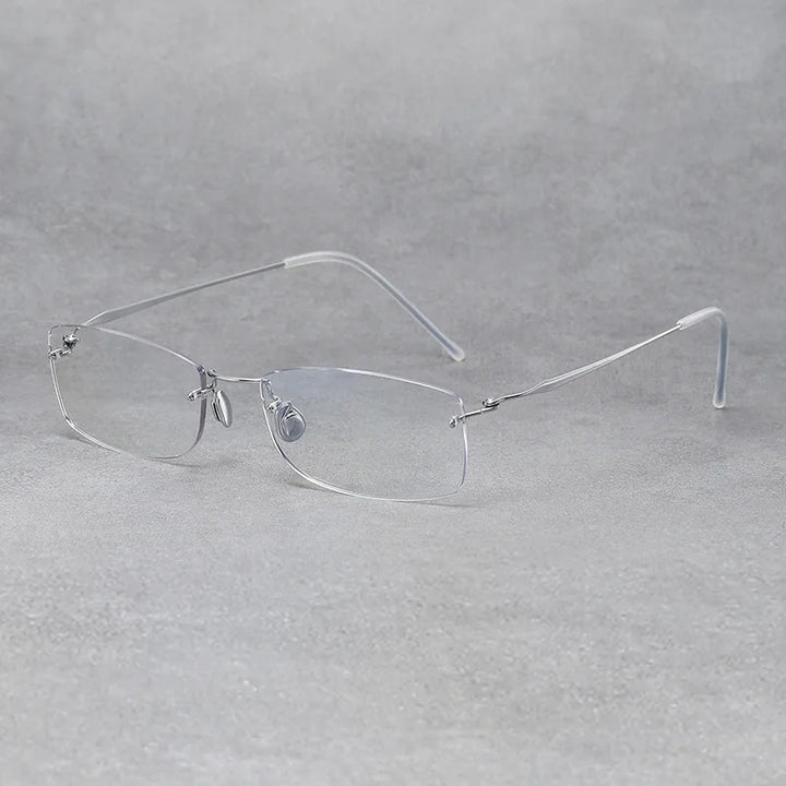 Bobbie Women's Rimless Square Screwless Titanium Eyeglasses 632124