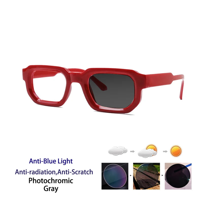 Kocolior Unisex Full Rim Square  Tr 90 Alloy Reading Glasses 71853