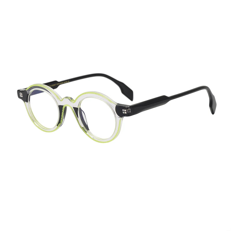 Nobler Unisex Full Rim Small Round Acetate Eyeglasses H054 Full Rim Nobler   