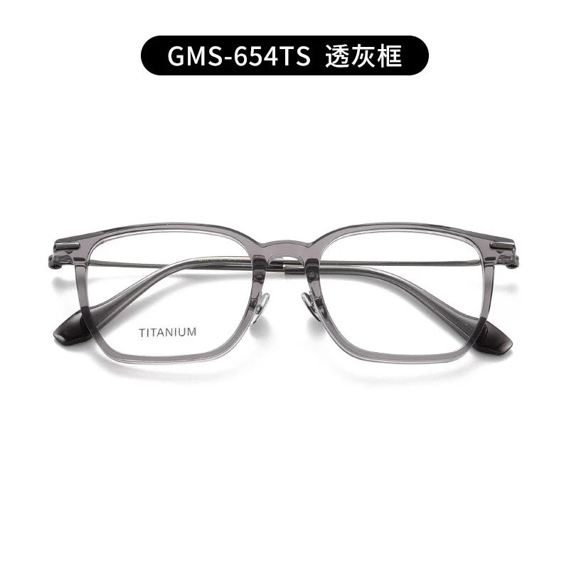 Nobler Unisex Full Rim Square Titanium Acetate Eyeglasses G002 Full Rim Nobler C6 CHINA 