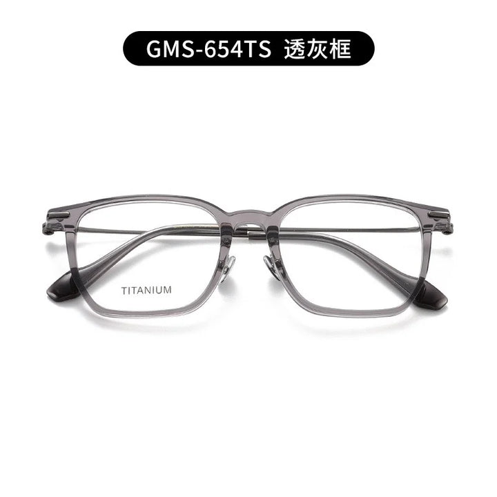 Nobler Unisex Full Rim Square Titanium Acetate Eyeglasses G002 Full Rim Nobler C6 CHINA 