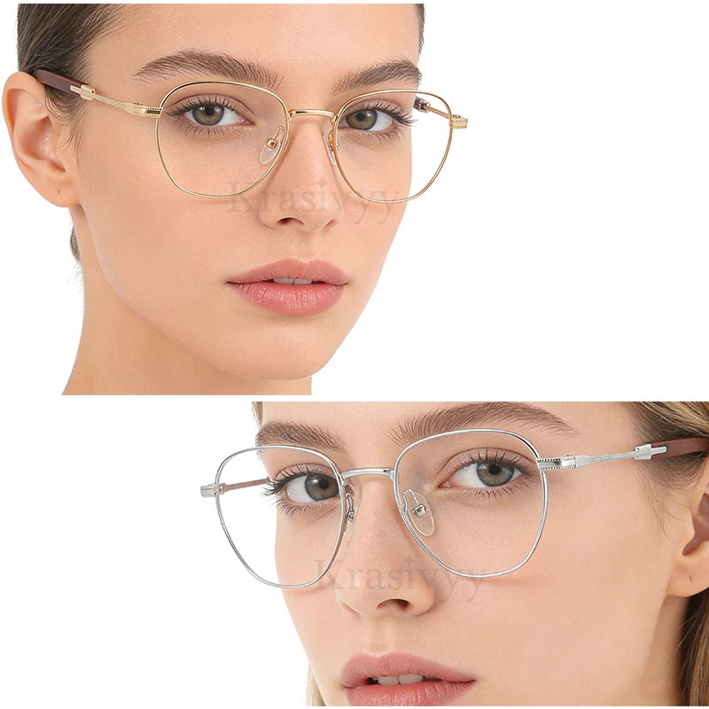 Krasivyy Unisex Full Rim Titanium Prescription Eyeglasses KR16088 - view 5