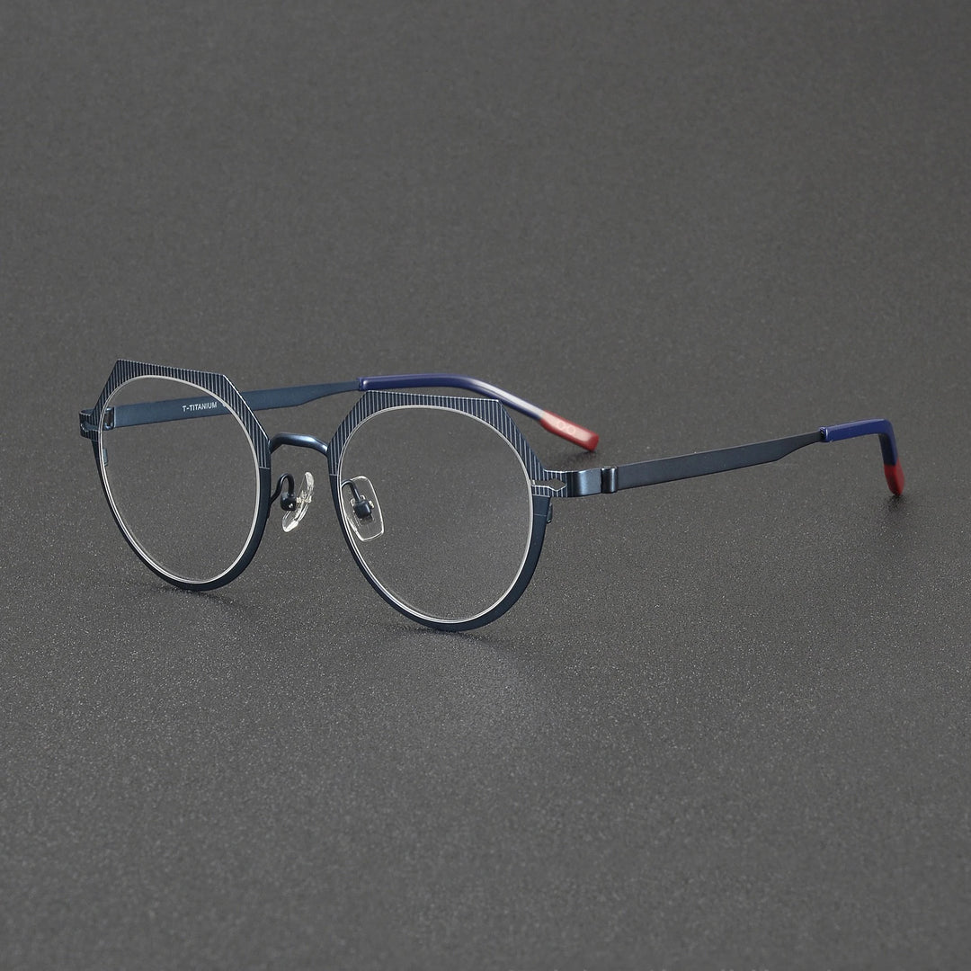 Muzz 81102 unisex screwless IP titanium prescription eyeglasses — view 3