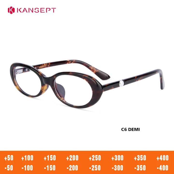 Kansepat Unisex Full Rim Oval Tr 90 Alloy Reading Glasses 77220