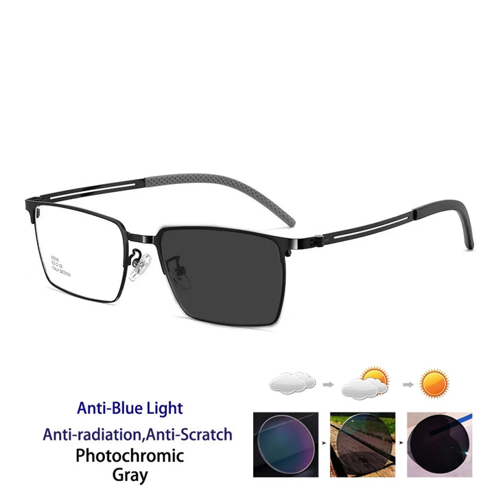 Kocolior Unisex Full Rim Polygon Square Alloy Reading Glasses 79996