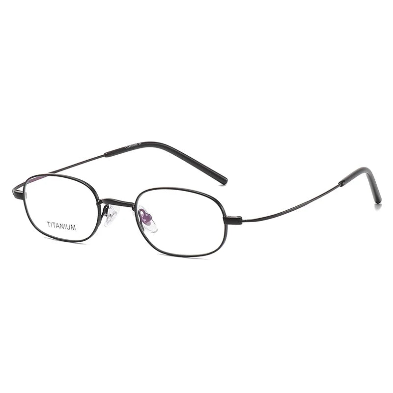 Hdcrafter Unisex Full Rim Oval Square Titanium Eyeglasses 11026