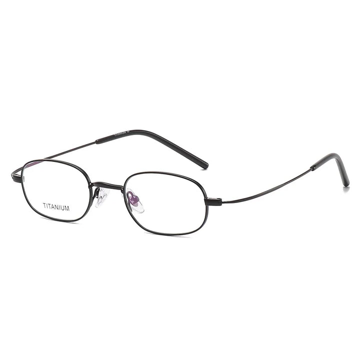 Hdcrafter Unisex Full Rim Oval Square Titanium Eyeglasses 11026