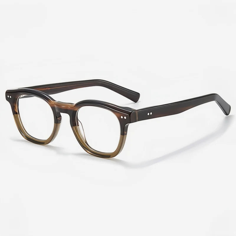 Yimaruili Unisex Full Rim Oval Acetate Eyeglasses M3027 — view 3 | Yimaruili at FuzWeb