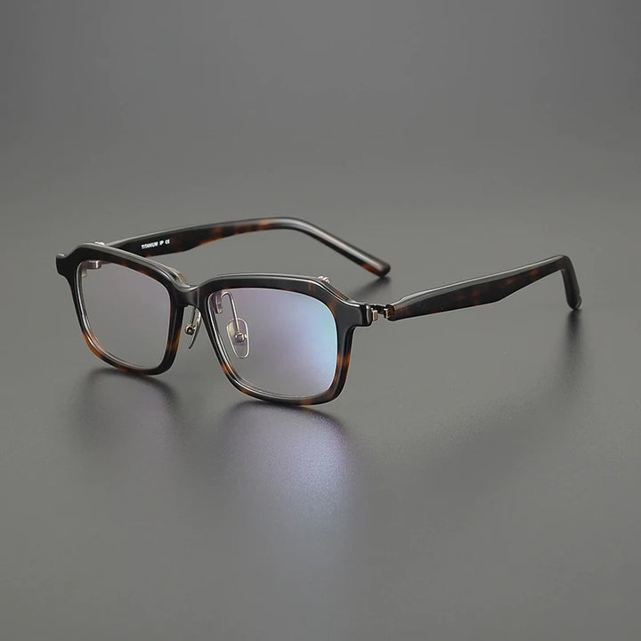 Gatenac Men's Full Rim Big Square Acetate Eyeglasses G8058