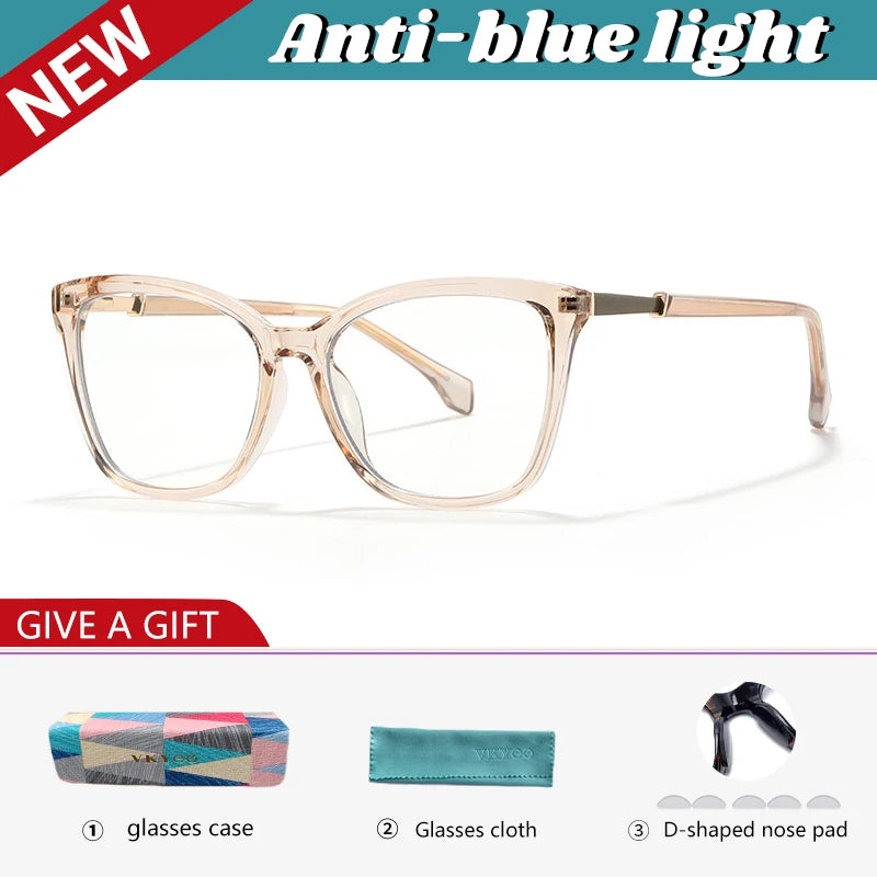 Vicky Women's Full Rim Cat Eye Tr 90 Alloy Reading Glasses 627007