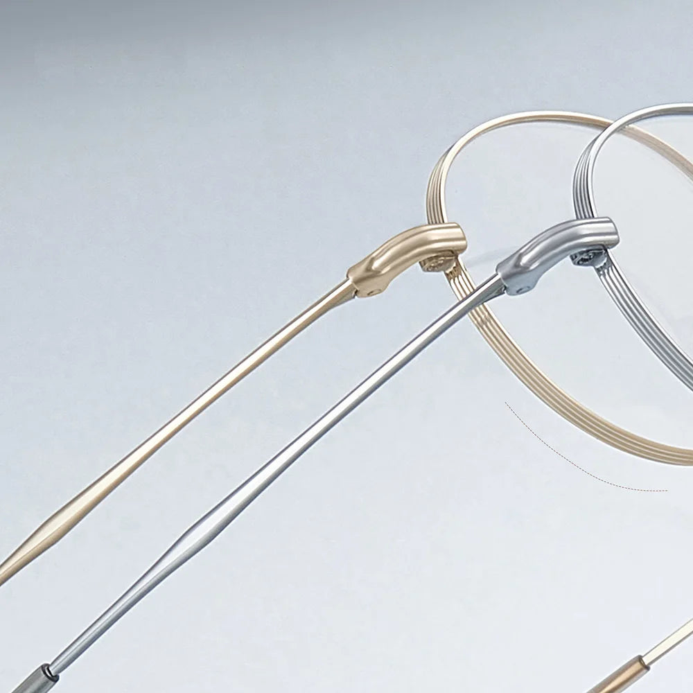 Gmei Optical 58301 unisex oval alloy prescription eyeglasses — view 11