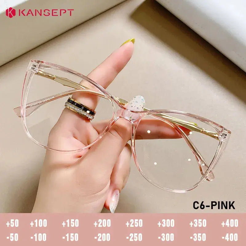 Kansept Unisex Full Rim Cat Eye Tr 90 Metal Frames 784000 FuzWeb