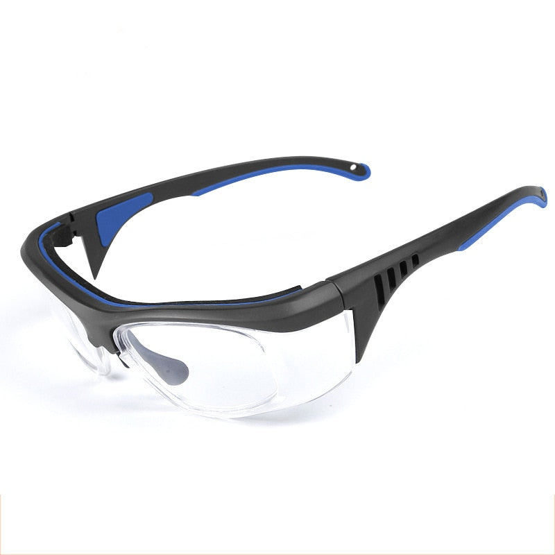 Bclear Unisex Semi Rim Square Tr 90 Titanium Eyeglasses Dk4 Semi Rim Bclear Black blue  