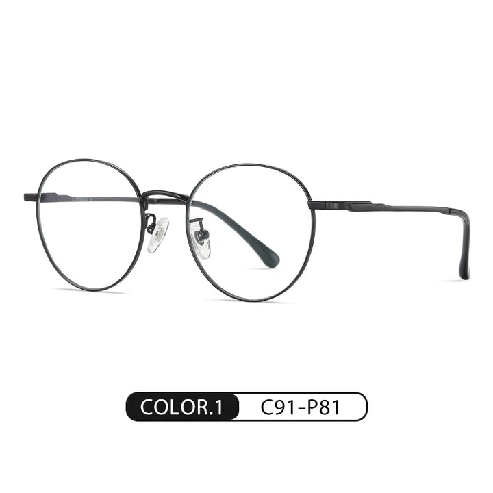Zirosat Women's Full Rim Oval Round Titanium Eyeglasses 62113