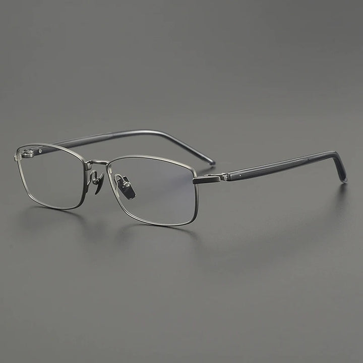 Gatenac Unisex Full Rim Big Square Titanium Eyeglasses Gxyj2648
